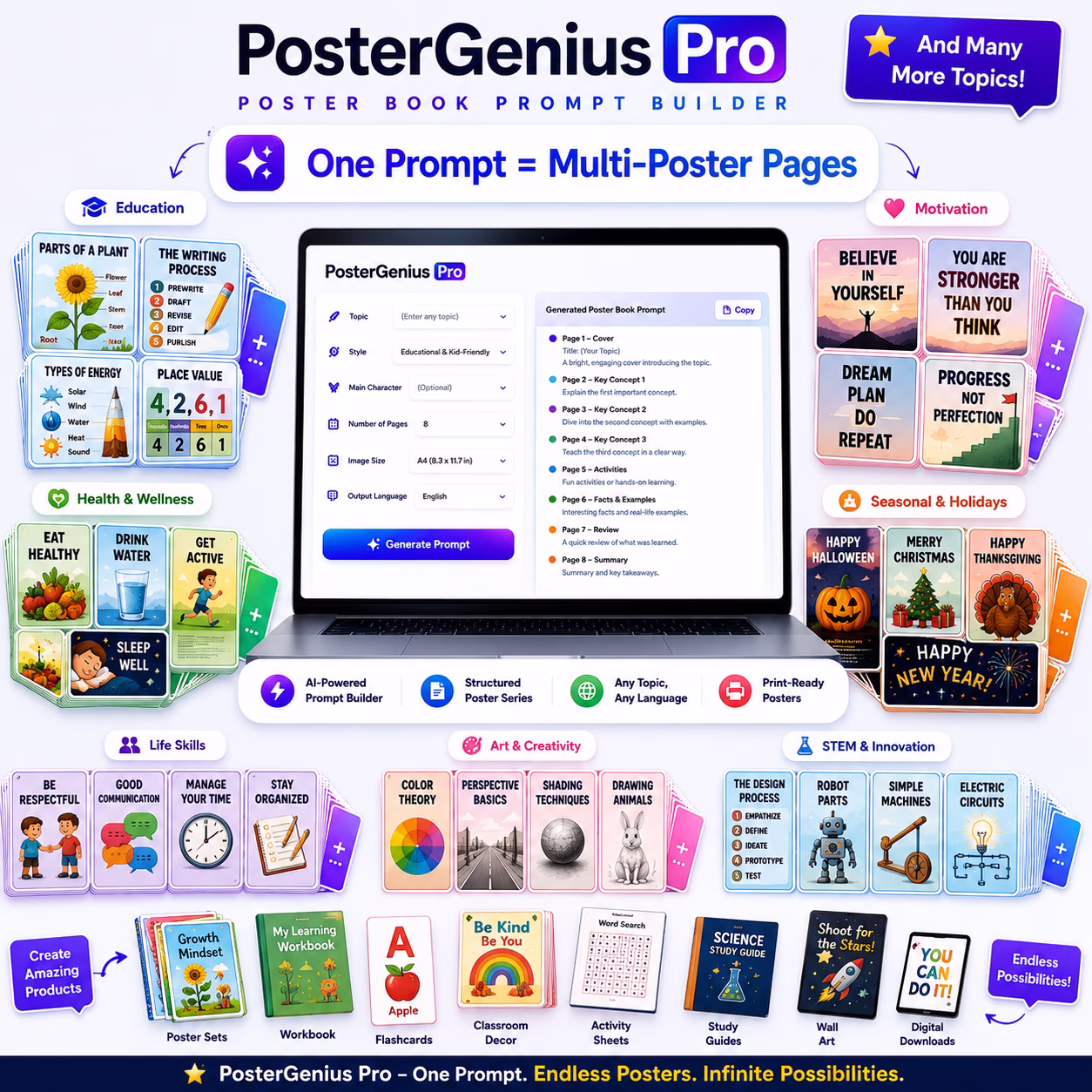PosterGenius AI Pro showcase