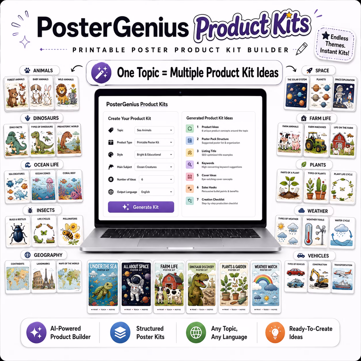 PosterGenius Product Kits CustomGPT